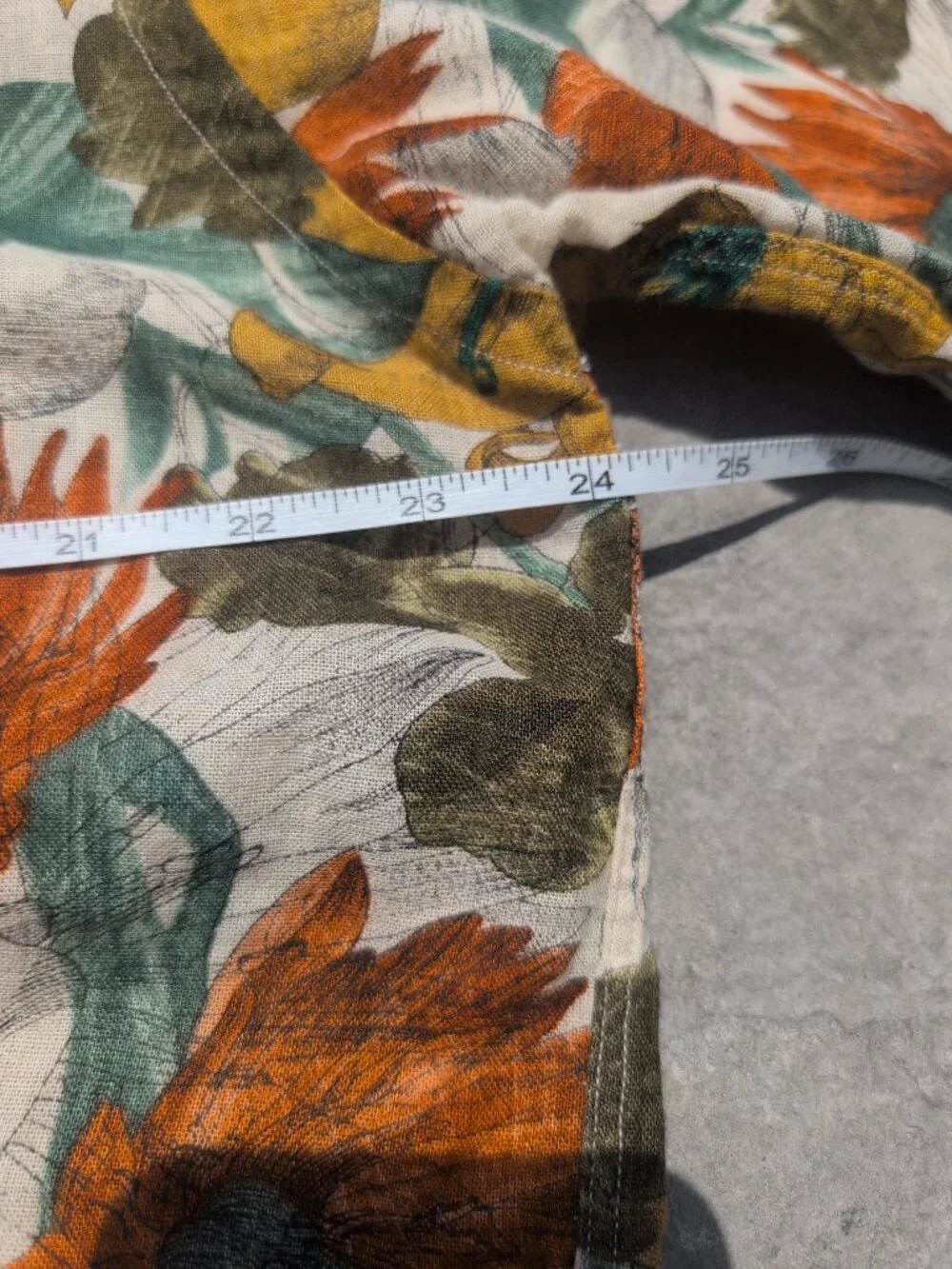 Gitman Brothers "Custom Sizes" Linen/Cotton Beach Shirt - Size 1X - Picture 4 of 6